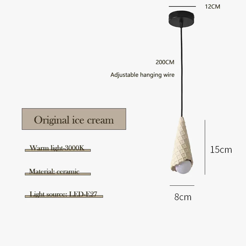suspension en céramique pour chambre d enfant créative lampe à LED - Image 8