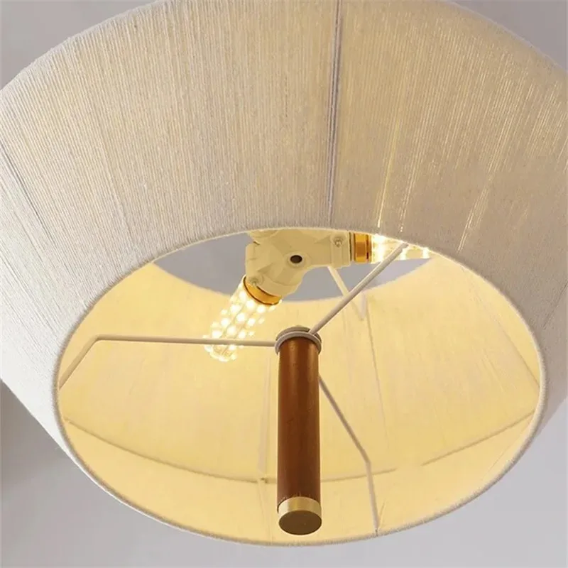 suspension en corde de chanvre et bois massif design wabi-sabi - Image 4