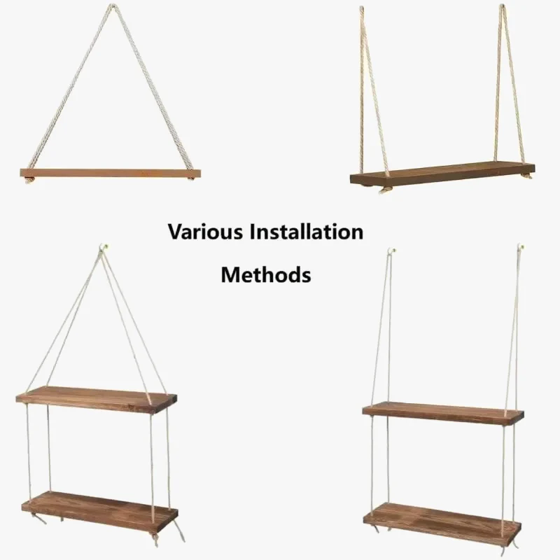 suspension en corde pour jardinière et décorations murales - Image 3