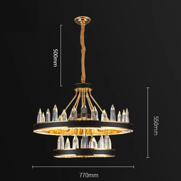 suspension en cristal transparent pour une décoration moderne - Image 8