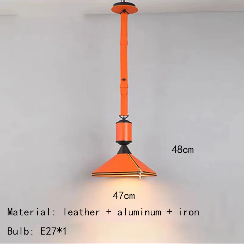 suspension en cuir artificiel style art déco pour intérieur - Image 7