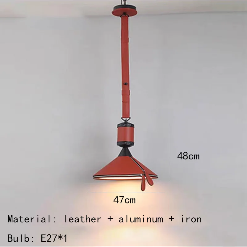 suspension en cuir artificiel style art déco pour intérieur - Image 8