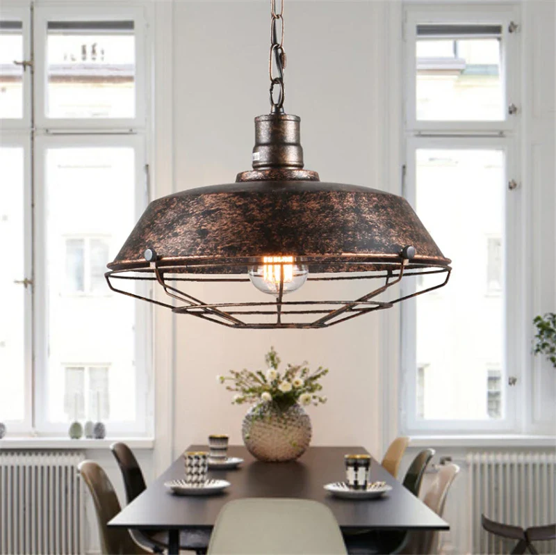 suspension en fer rétro style loft pour café et boutiques - Image 2