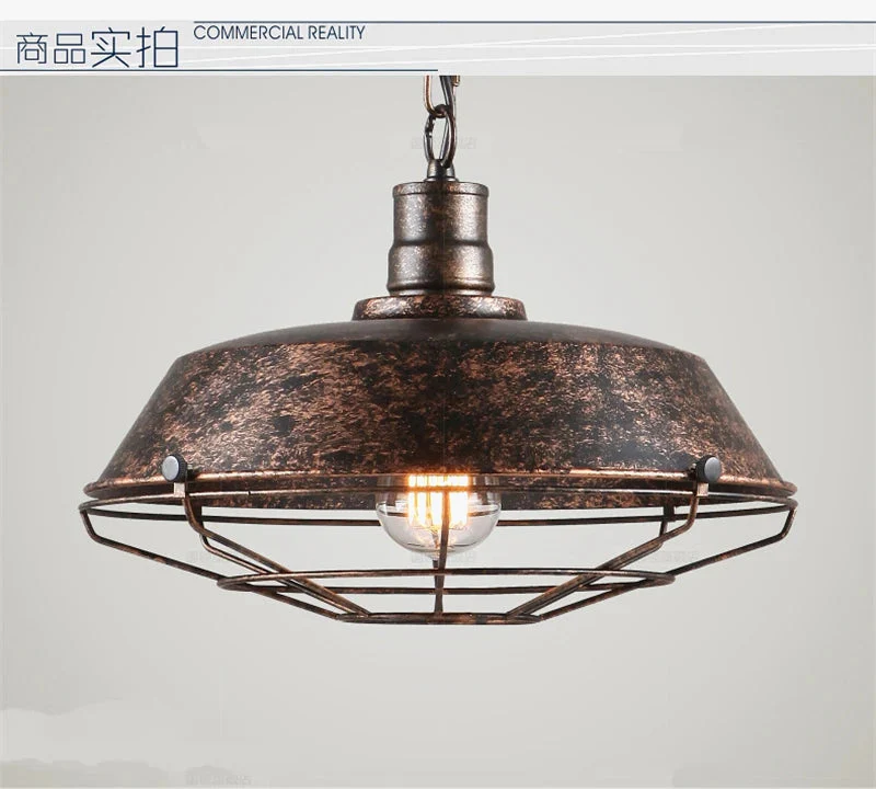 suspension en fer rétro style loft pour café et boutiques - Image 7