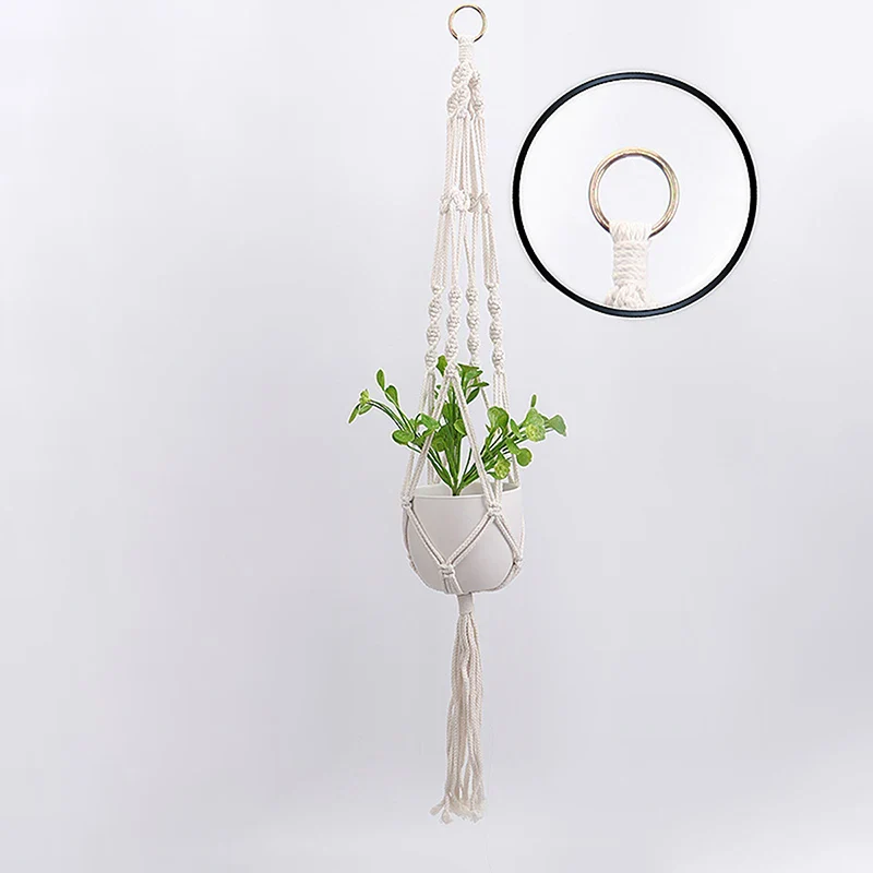 suspension en macramé pour plantes et décoration intérieure - Image 2