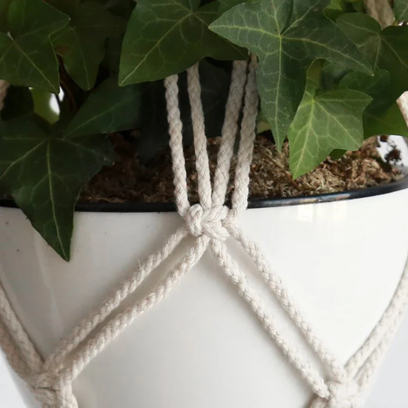 suspension en macramé pour plantes et décoration intérieure - Image 5