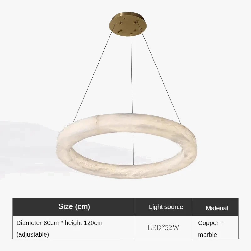 suspension en marbre naturel espagnol et cuivre moderne et luxueuse - Image 10