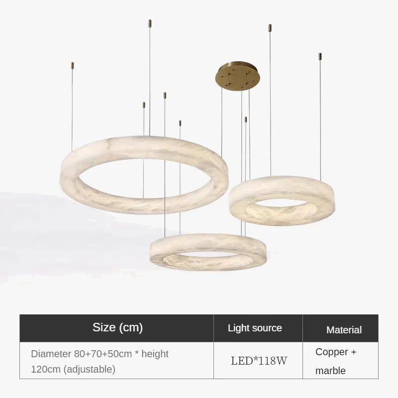 suspension en marbre naturel espagnol et cuivre moderne et luxueuse - Image 8