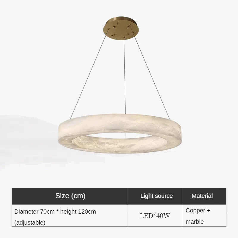 suspension en marbre naturel espagnol et cuivre moderne et luxueuse - Image 9