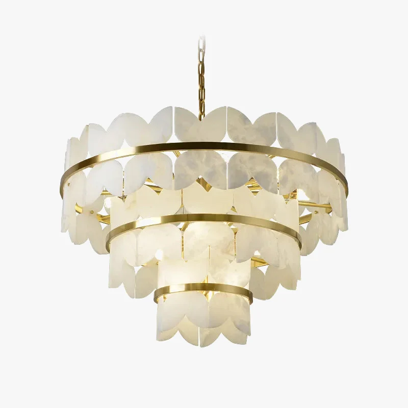 suspension en marbre naturel et cuivre design créatif minimaliste - Image 6