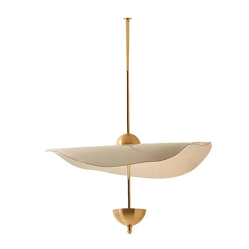 suspension en métal doré design lotus style art déco - Image 6