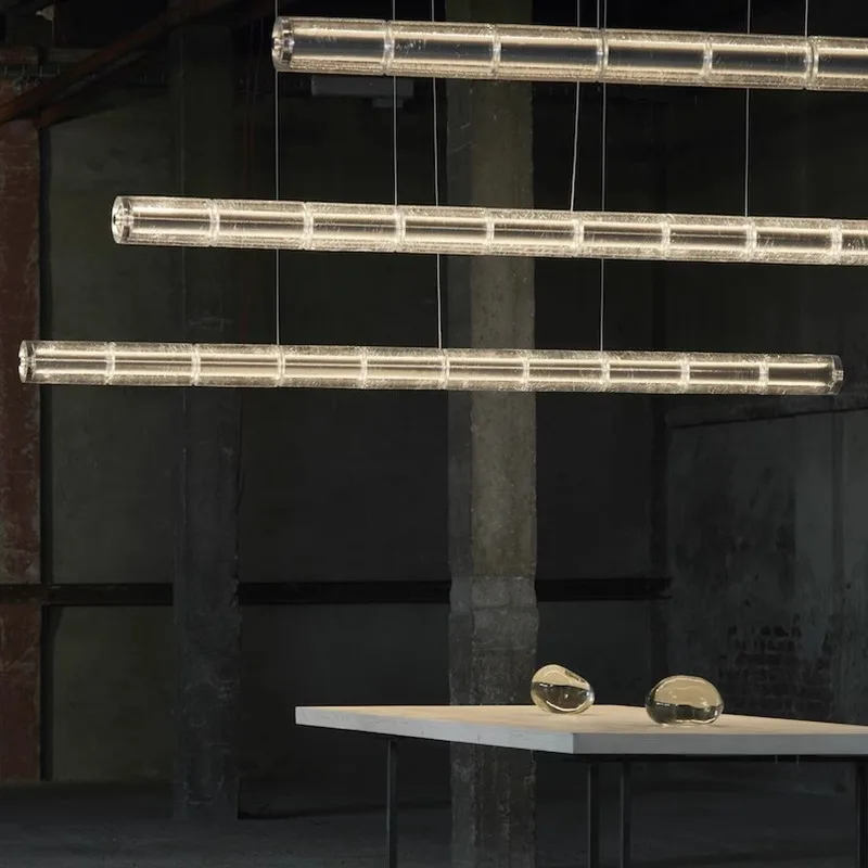suspension en verre à led pour décoration intérieure moderne - Image 3