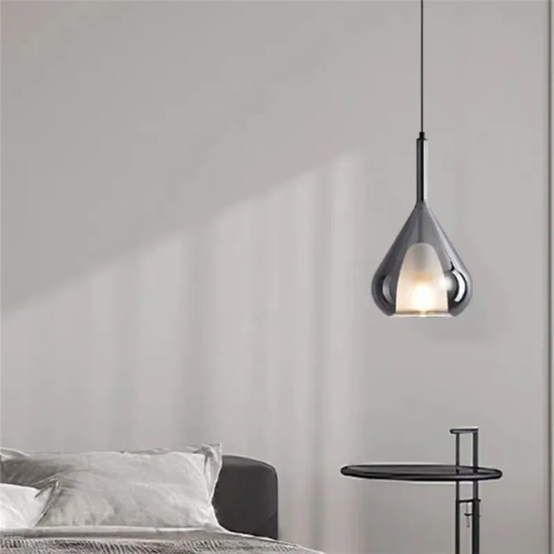 suspension en verre à plusieurs têtes pour intérieur moderne - Image 3