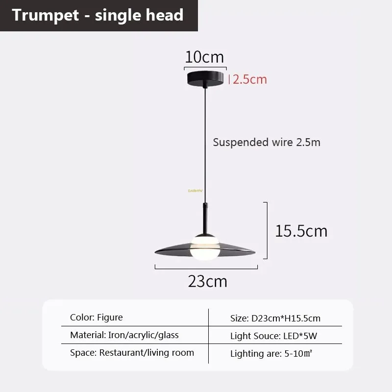 suspension en verre à plusieurs têtes pour intérieur moderne - Image 9