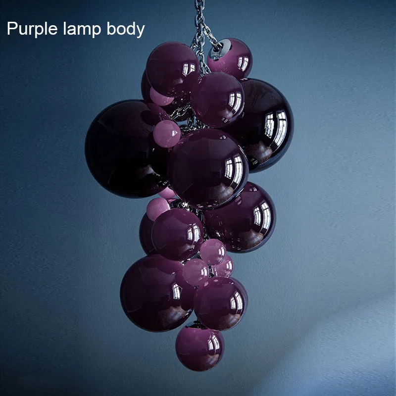 suspension en verre design italien style raisin lumineux - Image 11