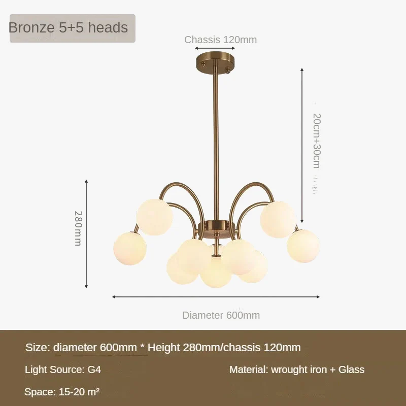 suspension en verre design nordique pour un éclairage moderne - Image 10