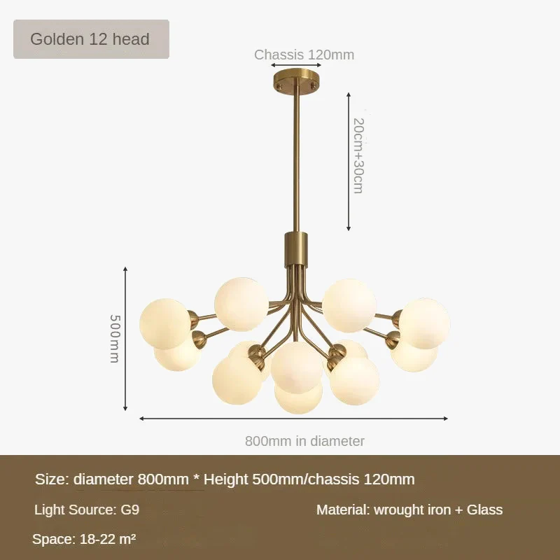 suspension en verre design nordique pour un éclairage moderne - Image 7