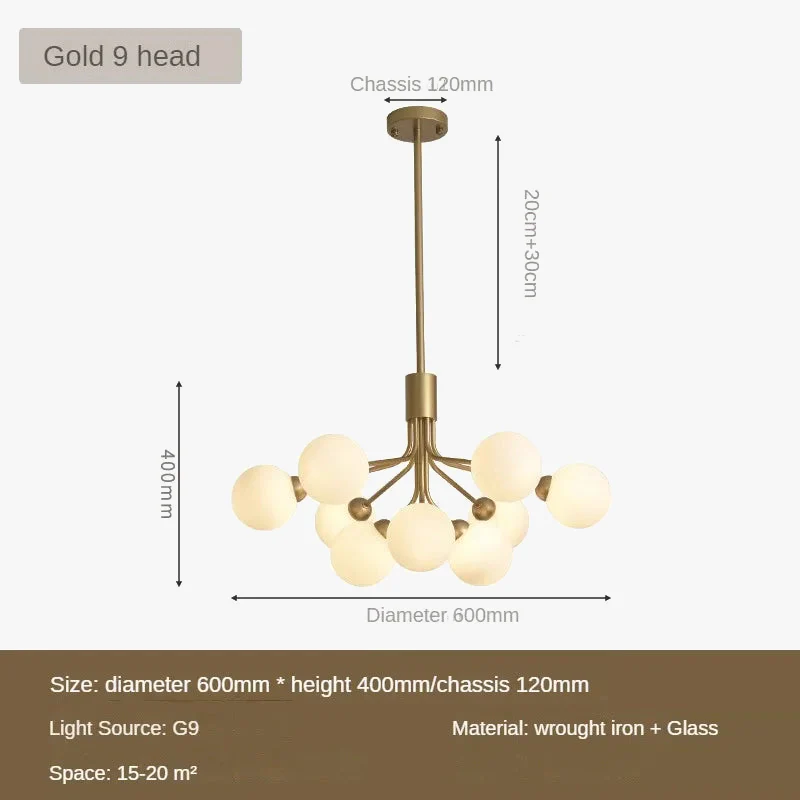 suspension en verre design nordique pour un éclairage moderne - Image 8