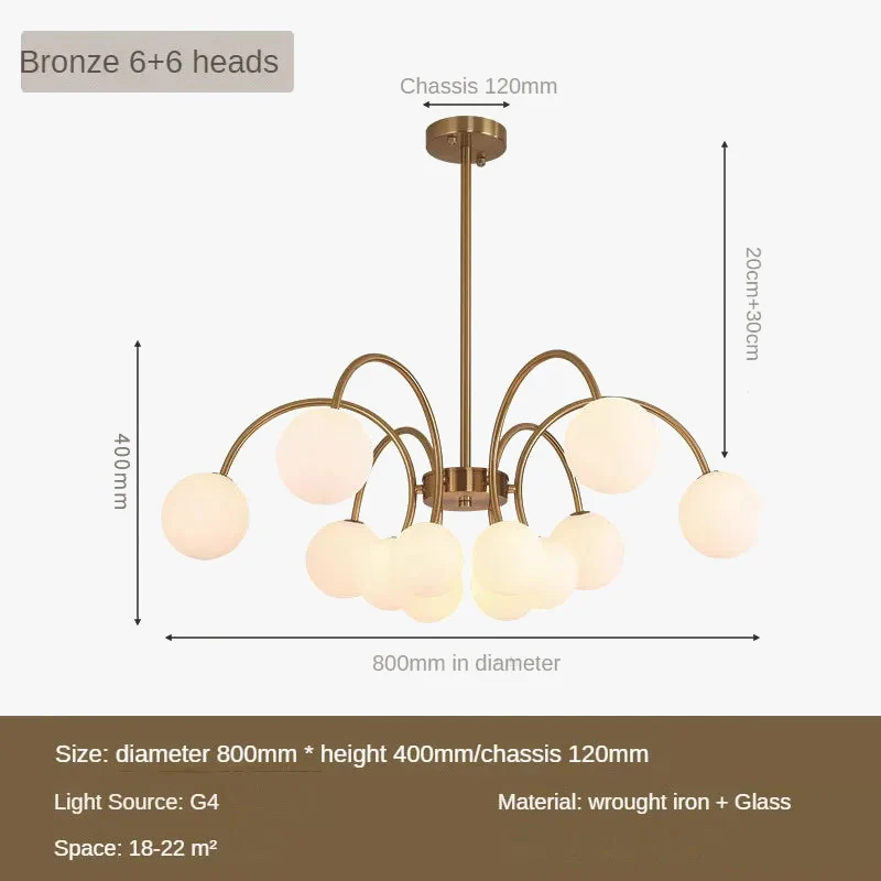 suspension en verre design nordique pour un éclairage moderne - Image 9