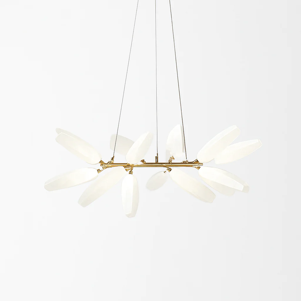 suspension en verre moderne pour décoration intérieure élégante