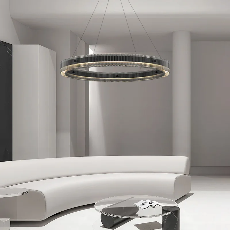 suspension en verre noir design moderne pour décoration intérieure - Image 3