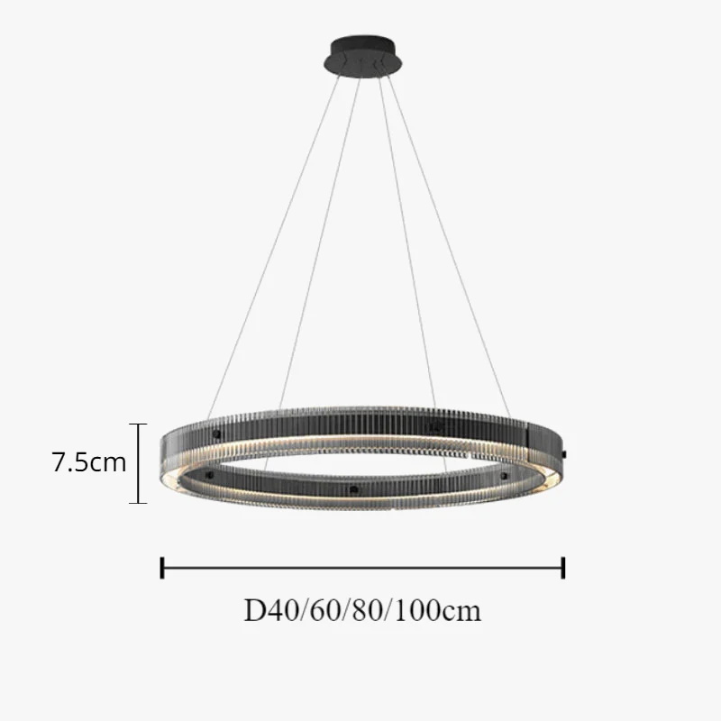 suspension en verre noir design moderne pour décoration intérieure - Image 7