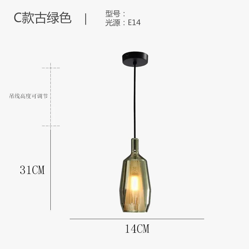 suspension en verre nordique créative pour intérieur moderne - Image 7