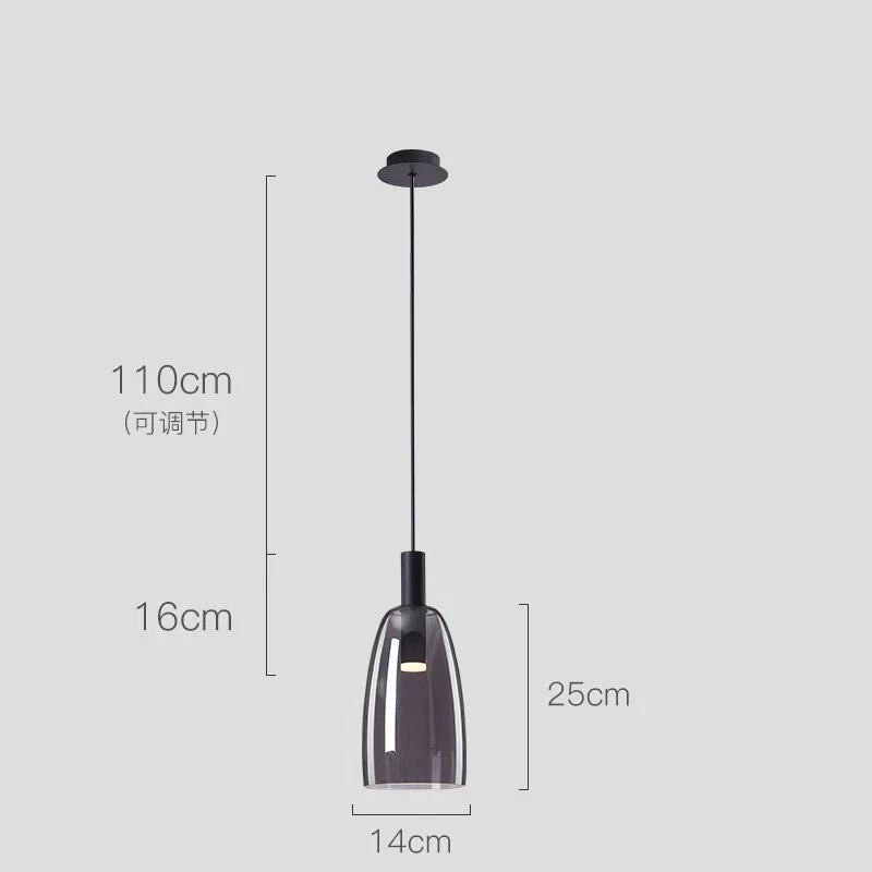 suspension en verre pour décoration d'intérieur moderne - Image 10
