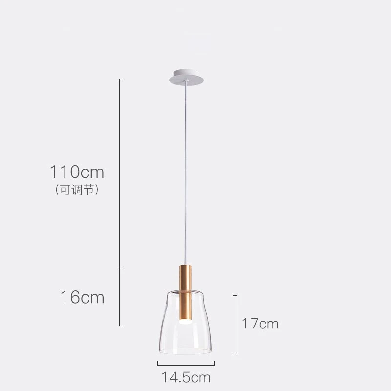 suspension en verre pour décoration d'intérieur moderne - Image 7