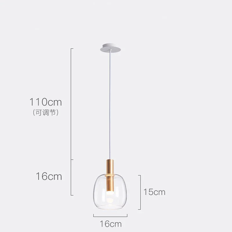 suspension en verre pour décoration d'intérieur moderne - Image 9