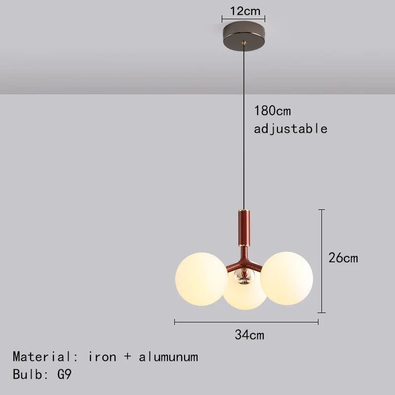 suspension en verre pour éclairage de cuisine restaurant moderne - Image 7