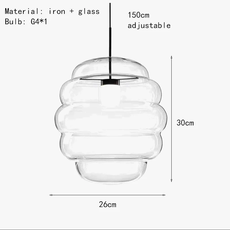 suspension en verre pour restaurant cuisine et bar - Image 7