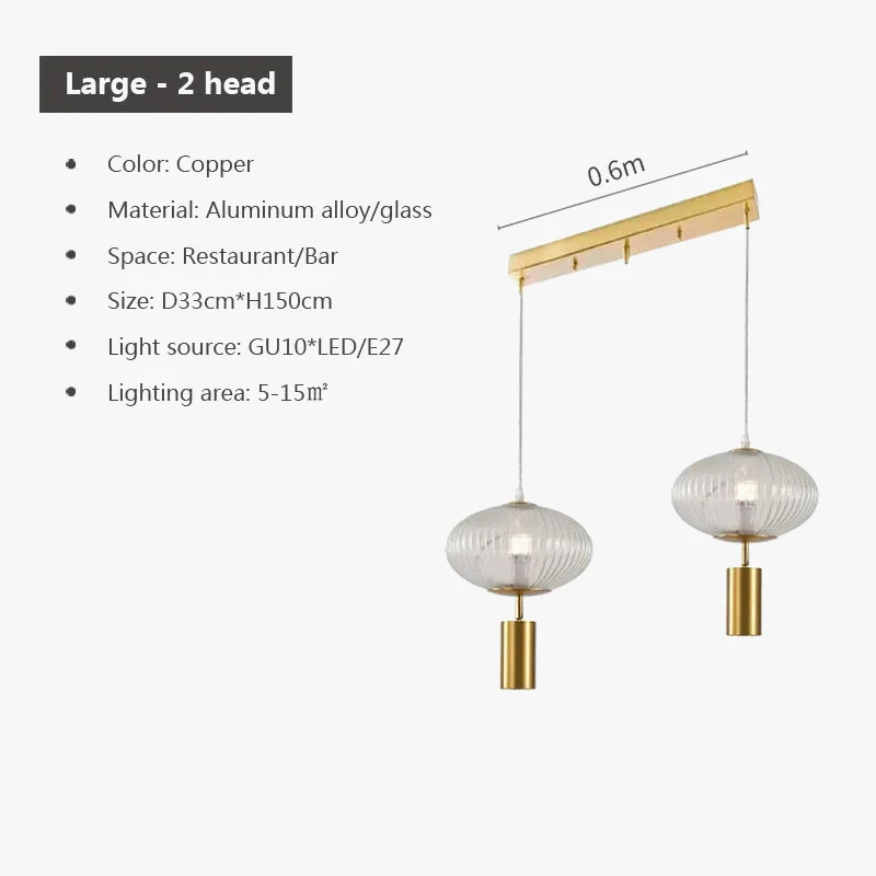 suspension en verre rétro design pour décoration intérieure - Image 10