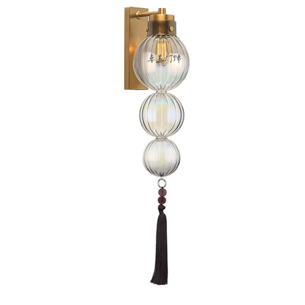 suspension en verre teinté style chinois pour décoration intérieure - Image 14