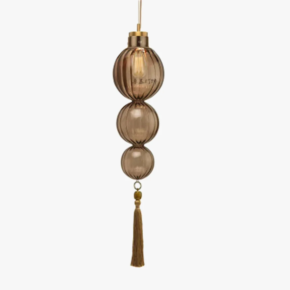 suspension en verre teinté style chinois pour décoration intérieure - Image 6