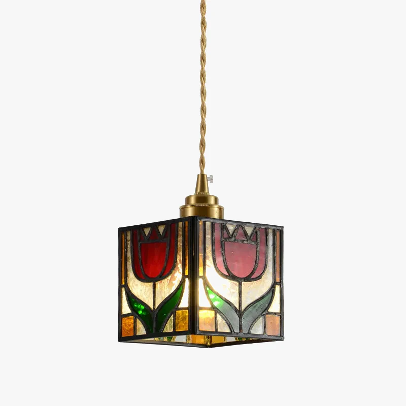 suspension en verre tiffany multicolore pour intérieur élégant - Image 5