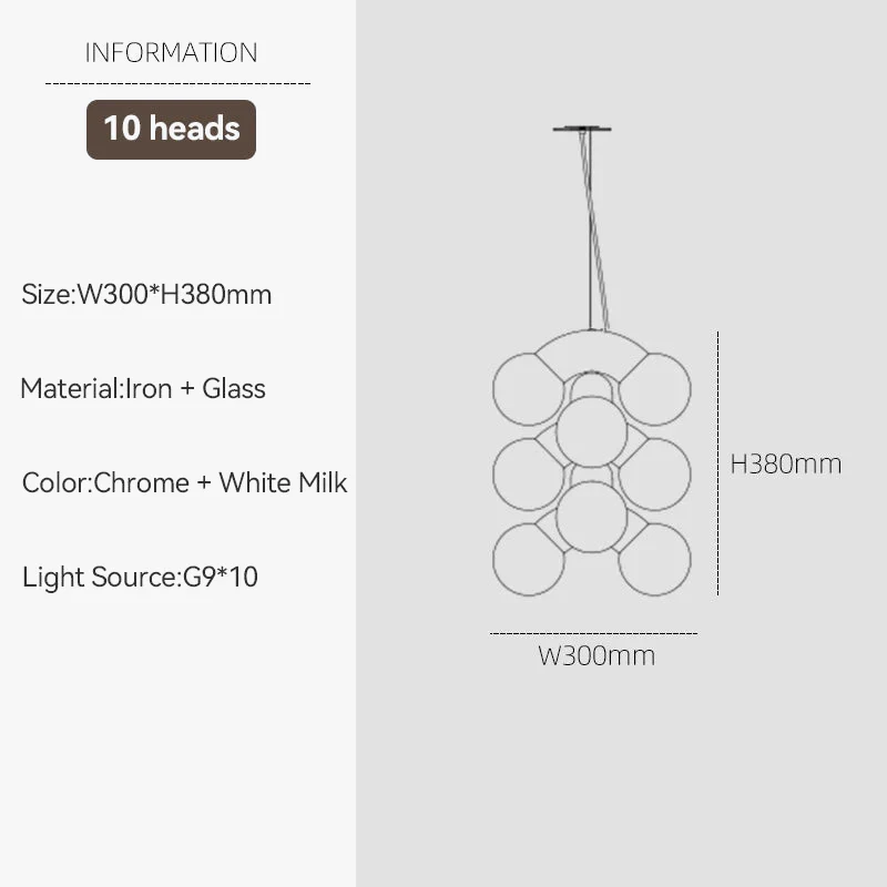 suspension grape shape design verre pour restaurant ou boutique - Image 7
