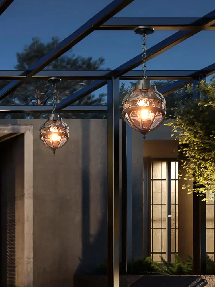 suspension industrielle en verre pour décoration intérieure et extérieure - Image 3