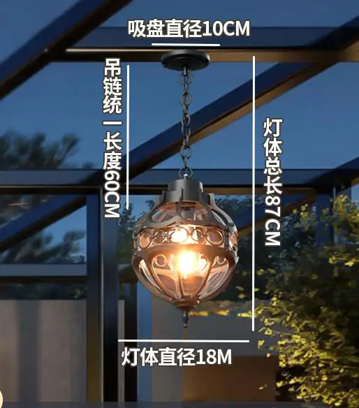 suspension industrielle en verre pour décoration intérieure et extérieure - Image 7