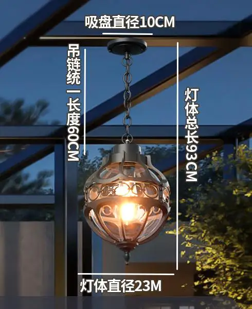 suspension industrielle en verre pour décoration intérieure et extérieure - Image 9