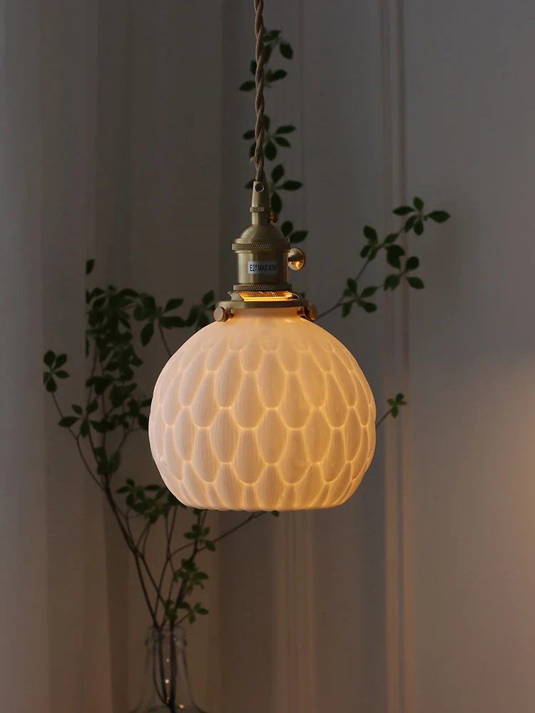 suspension japonaise en céramique artisanale pour éclairage décoratif - Image 3