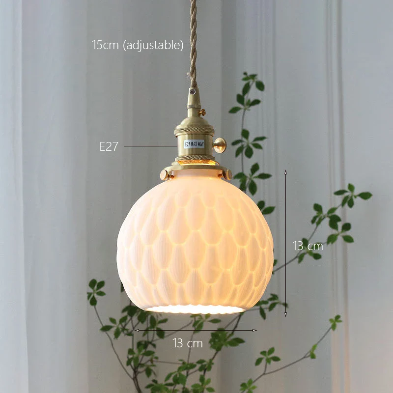 suspension japonaise en céramique artisanale pour éclairage décoratif - Image 5