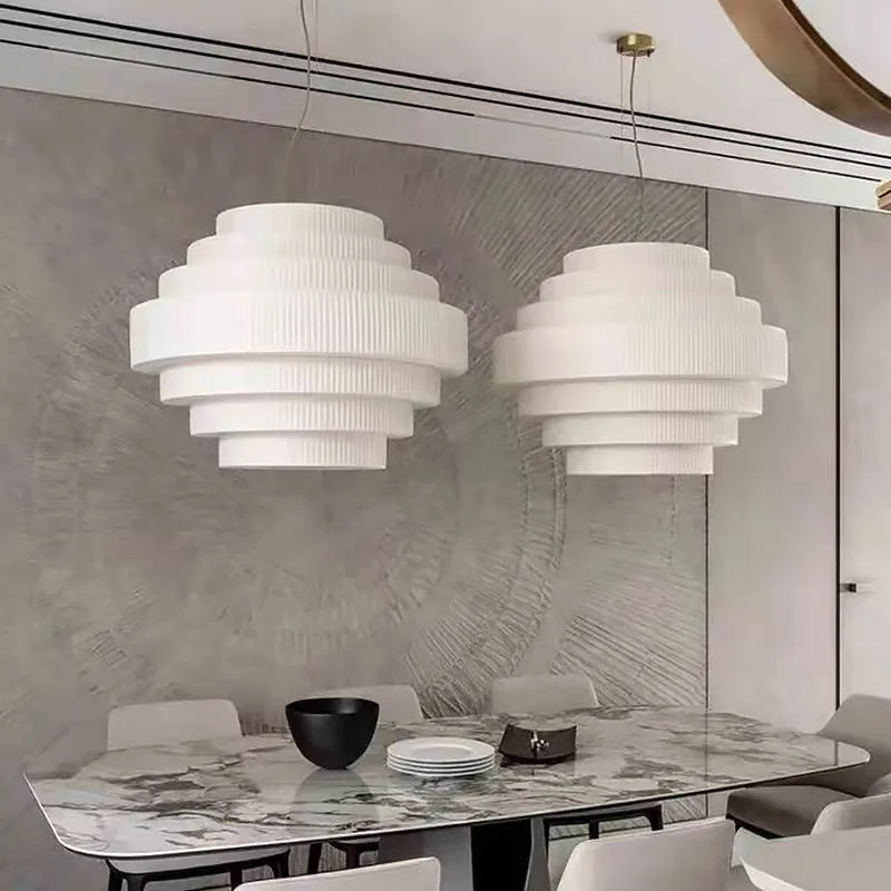 suspension lampe à boule en tissu nordique design artistique pour restaurants - Image 5