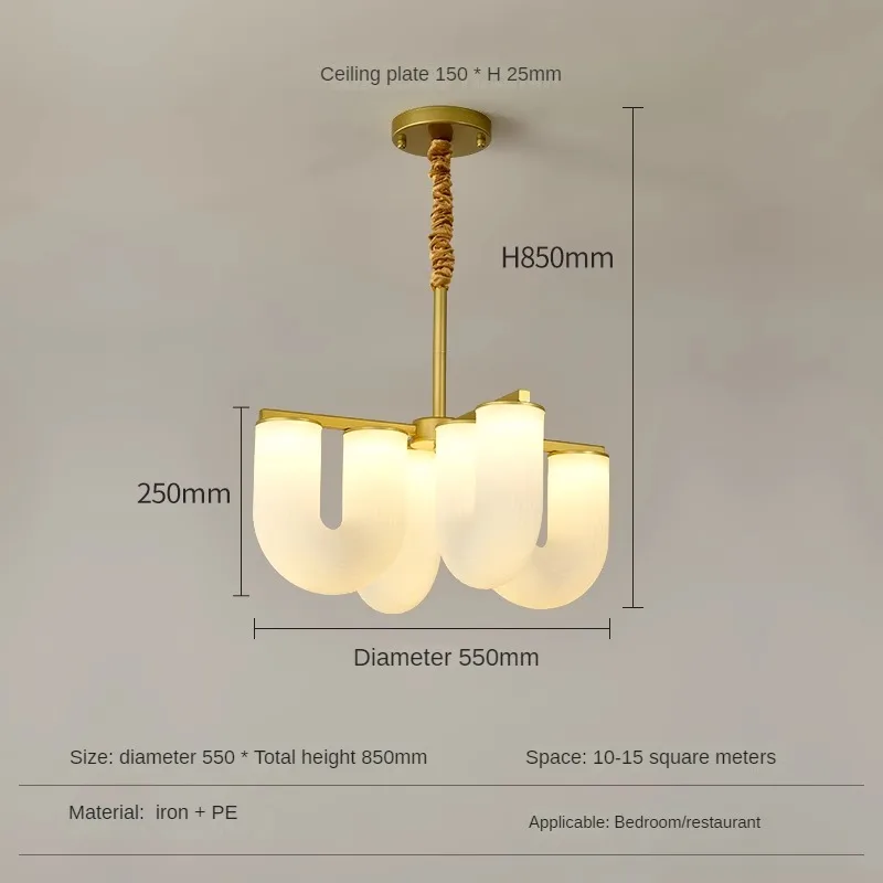 suspension led design nordique en fer pour intérieur moderne - Image 7