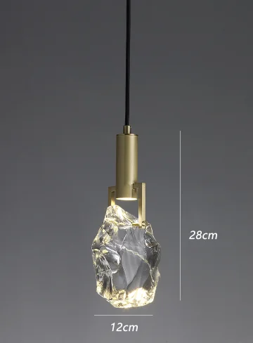 suspension led en cristal luxe légère pour décoration intérieure - Image 11