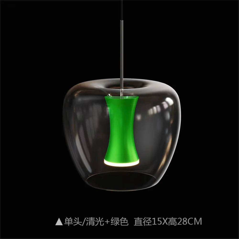 suspension led en verre transparent au design moderne pour décoration intérieure - Image 7