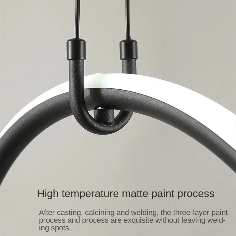 suspension led moderne minimaliste avec télécommande pour intérieur - Image 6