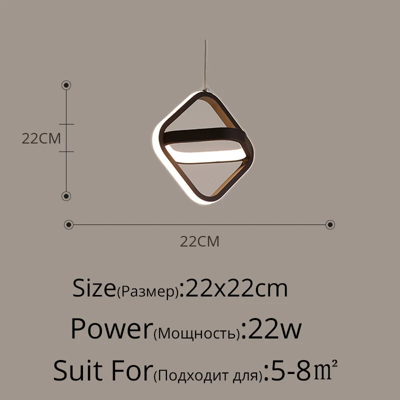 suspension led moderne pour éclairage intérieur design élégant - Image 10