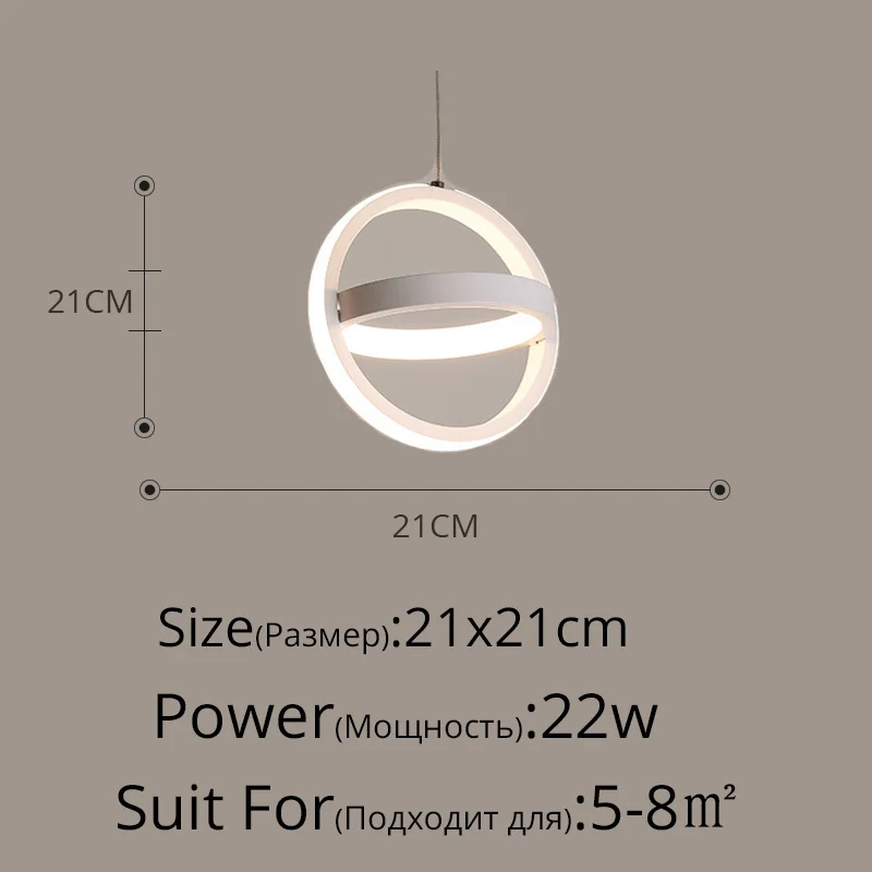 suspension led moderne pour éclairage intérieur design élégant - Image 20
