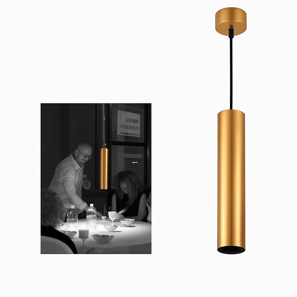 suspension led tube cylindrique pour décoration moderne - Image 6